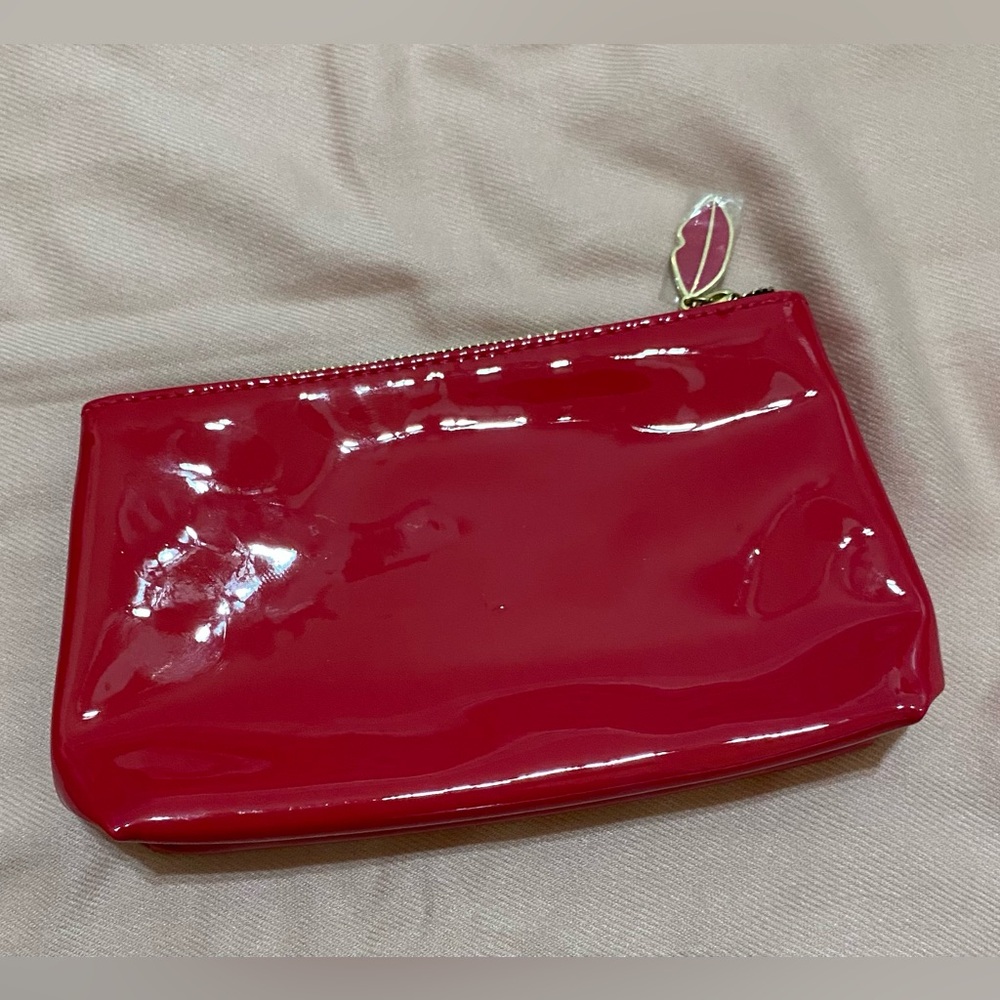 Yves Saint Laurent Pink Cosmetic Bag with Glossy Finish